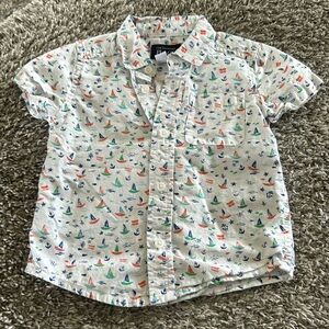 18 - 24 months toddler boy nautical themed short sleeve polo from Children’s Pl.